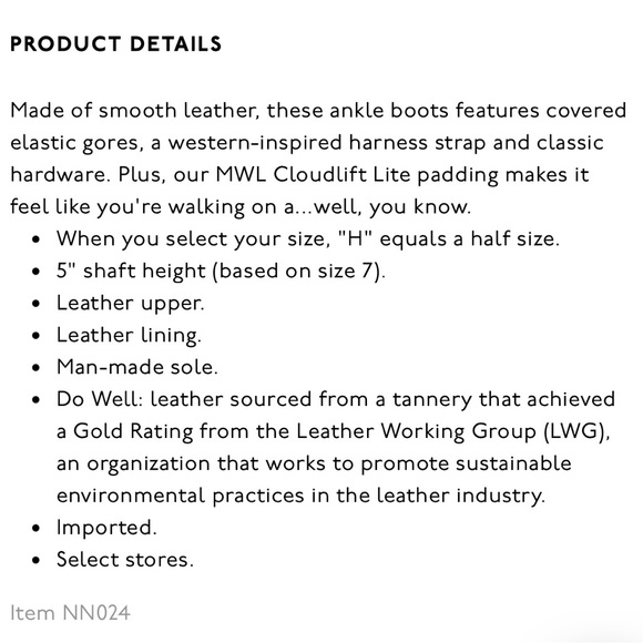 New In Box Madewell 
The Santiago Western Ankle Boot - Picture 5 of 5